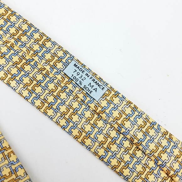 Hermes multicolor chain link men's tie - Picture 2 of 6
